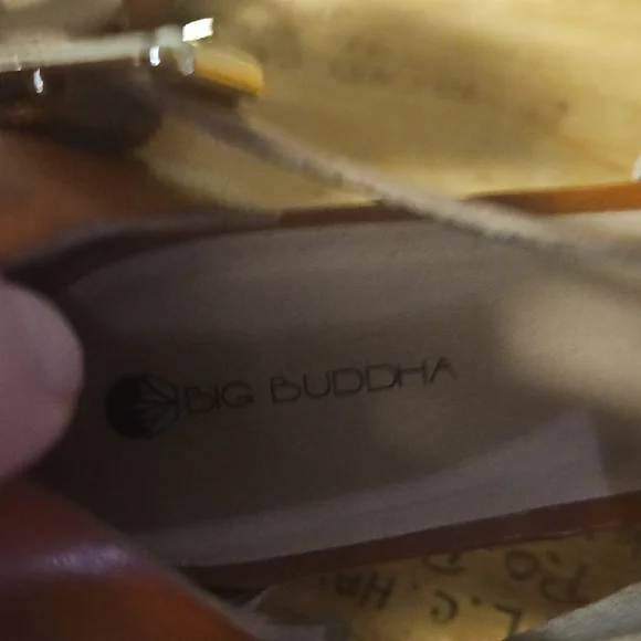 Big Buddha Tan Strappy Sandals with Moderate Heel - Picture 4 of 6